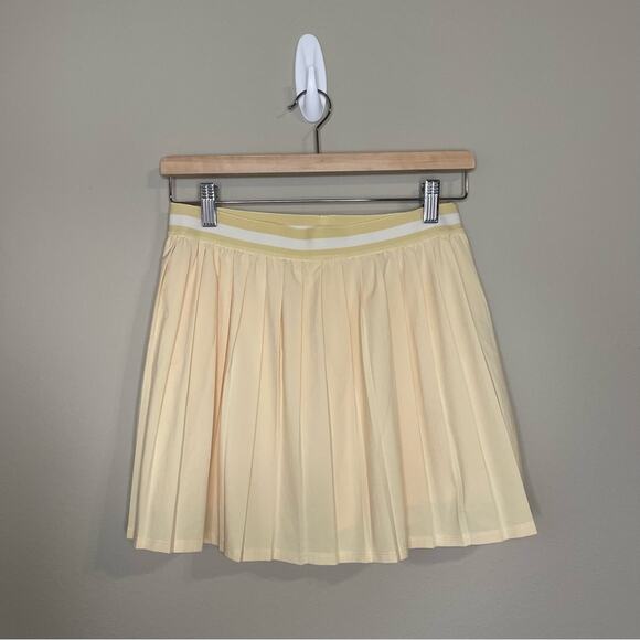 Girlfriend Collective Yellow Skater Athletic Mini Skort M - Picture 2 of 6